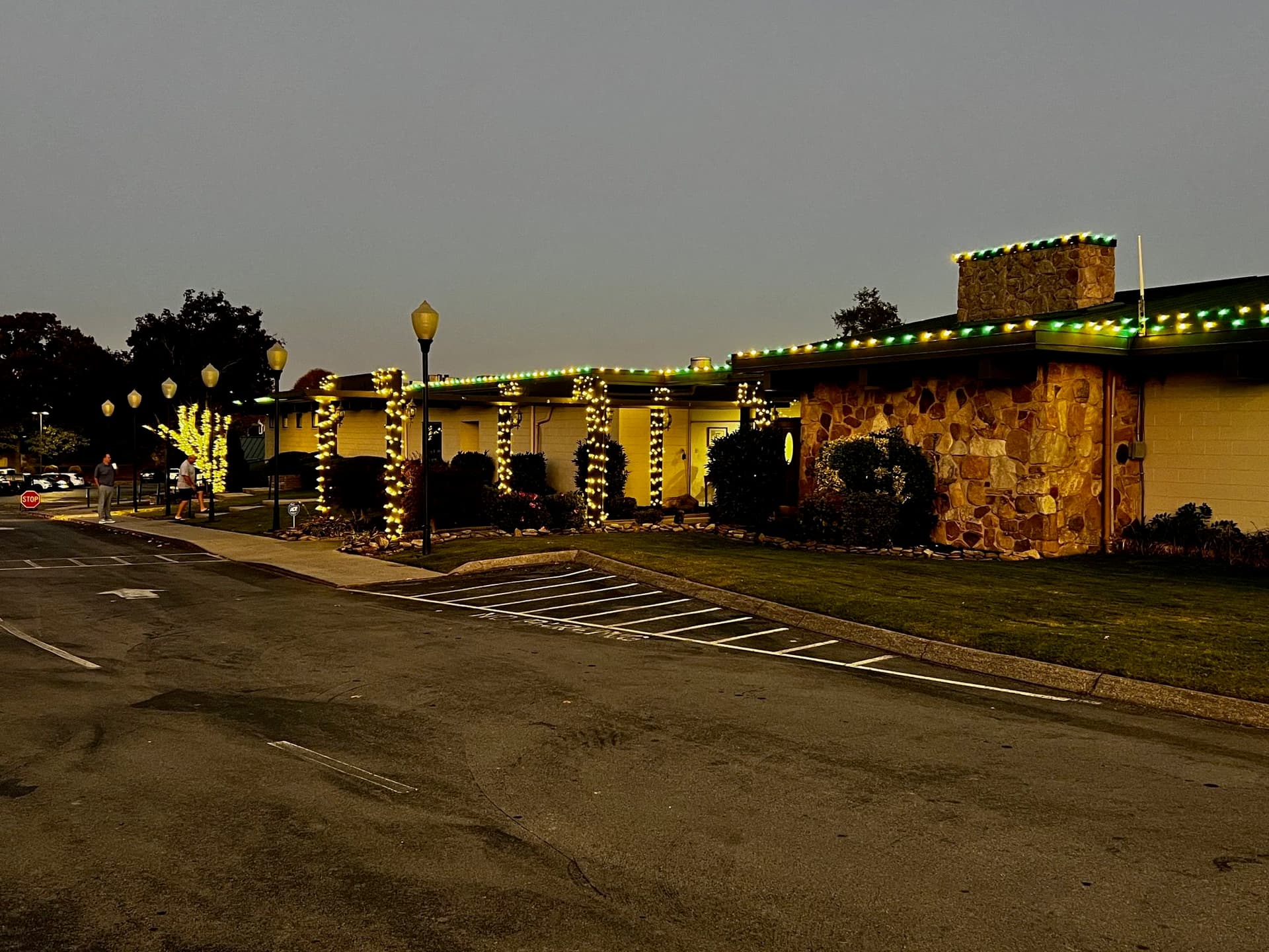 Captivating Twilight Glow for Stone Building image