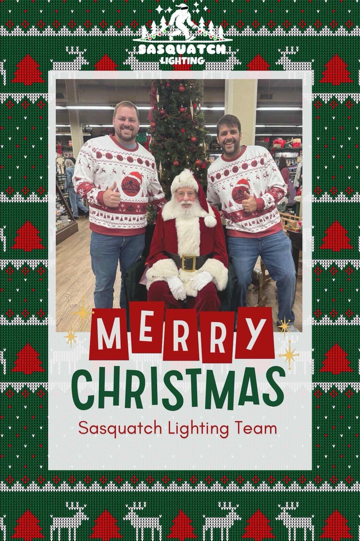 Warm Holiday Wishes from the Sasquatch Lighting Team